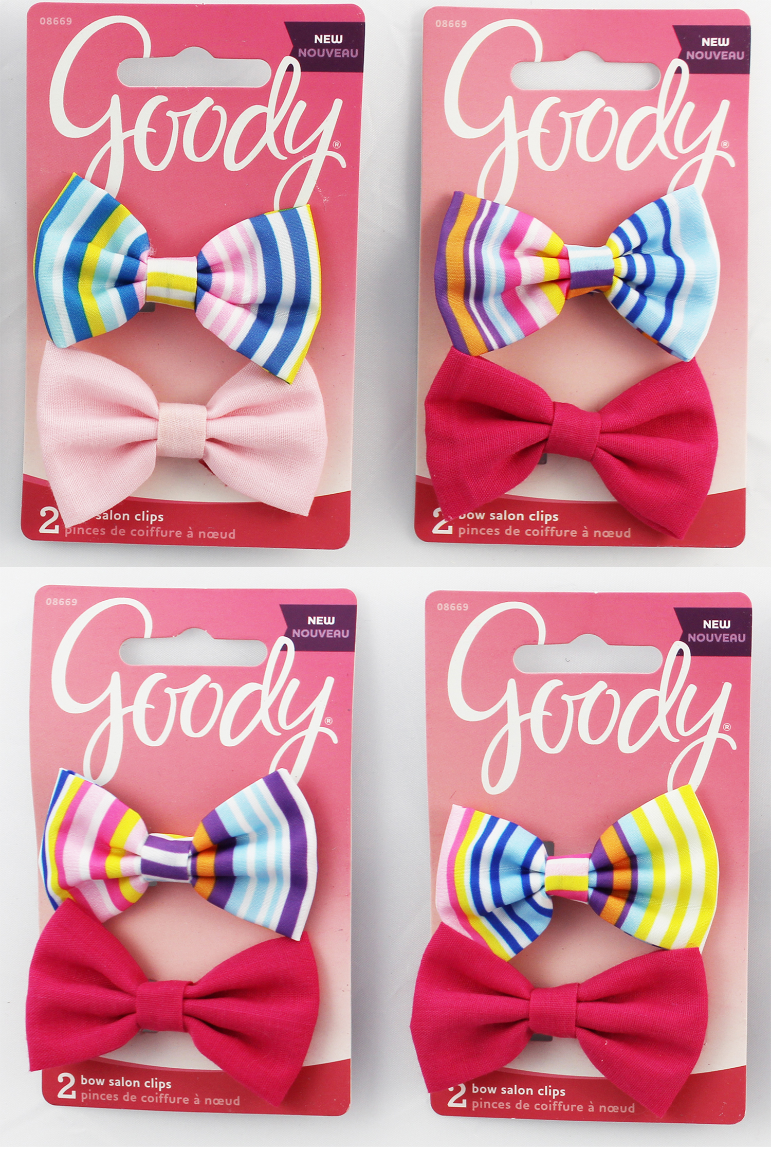 Goody Bow Salon Clips. Assorted Colors. New 1946083 041457086698 - Click Image to Close